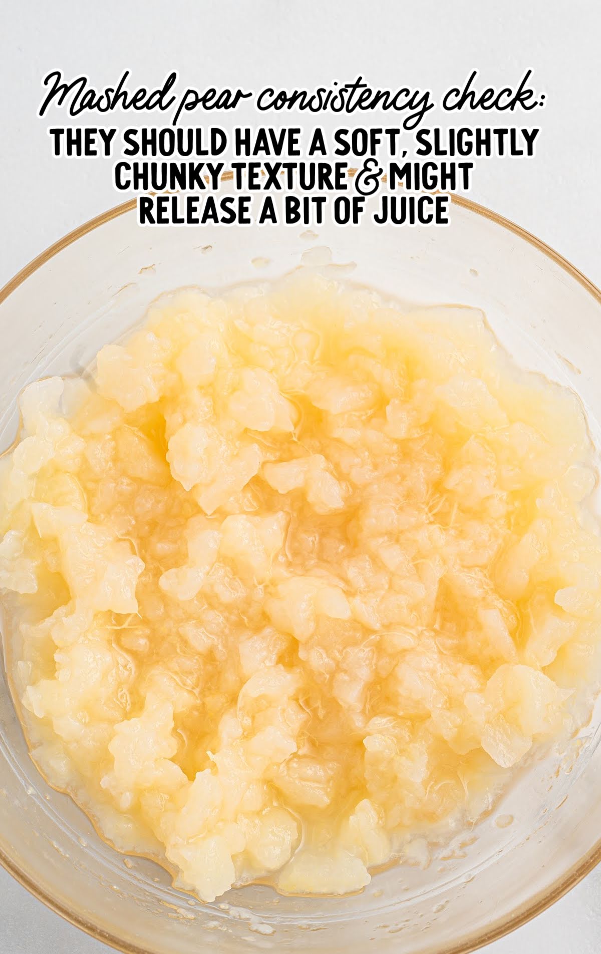 pear mashed in a bowl
