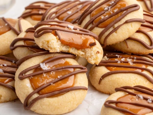 Twix Thumbprint Cookies - Spaceships and Laser Beams
