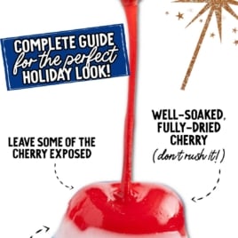 Cherry bombs recipe made with vodka soaked cherries in white chocolate for 4th of July