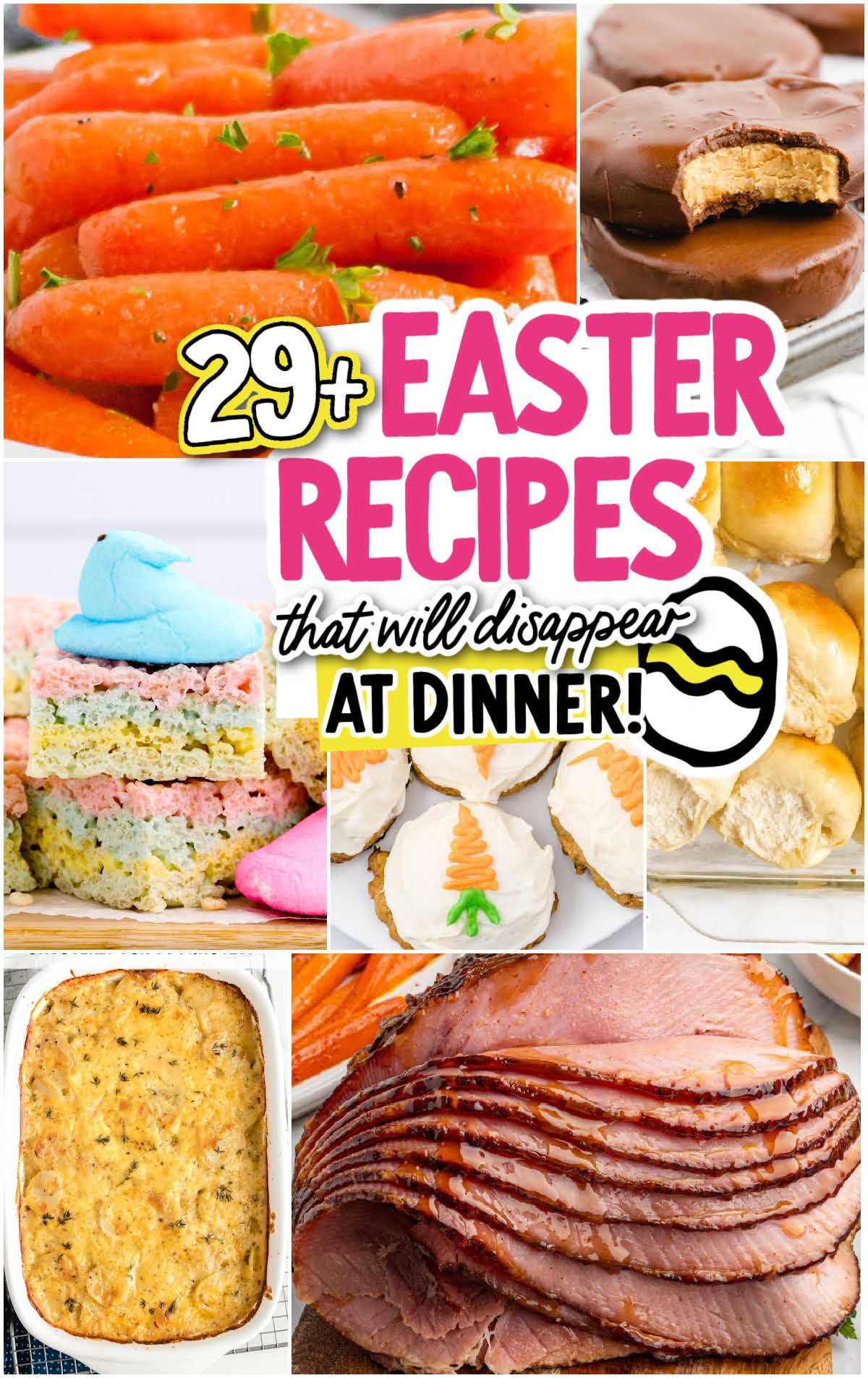 a collage of Easter recipes